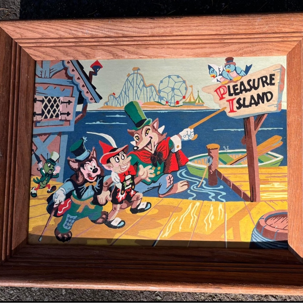 1950’s framed Pinocchio PBN